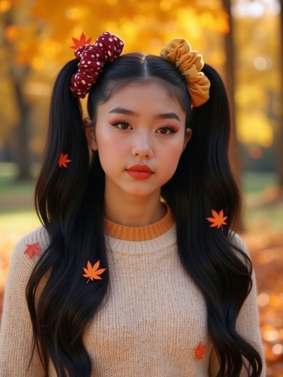 trendy double duty pigtails