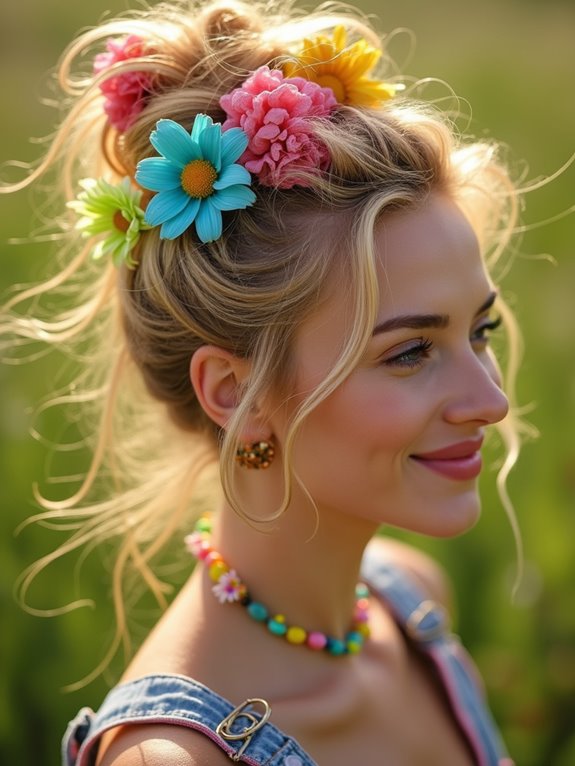trendy summer messy updos