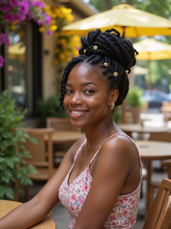 twisted bun for summer