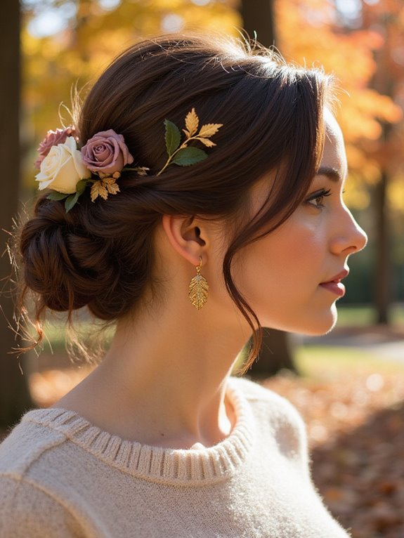 twisted elegant low bun