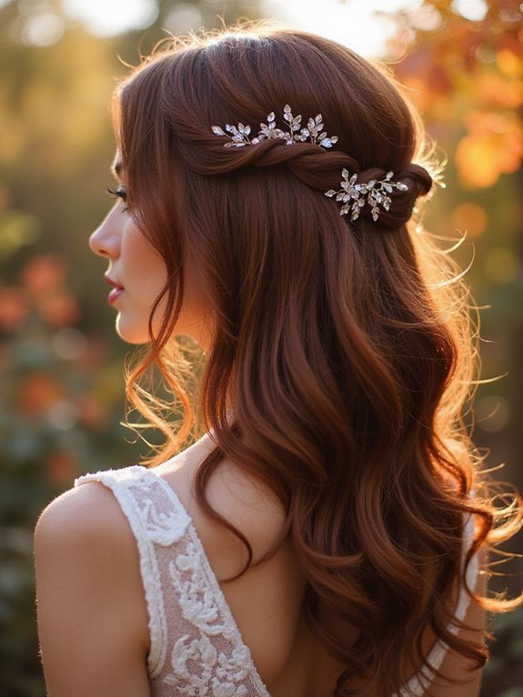 twisted half up hairstyle elegance