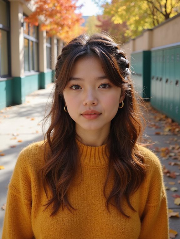 twisted half updo hairstyle tutorial