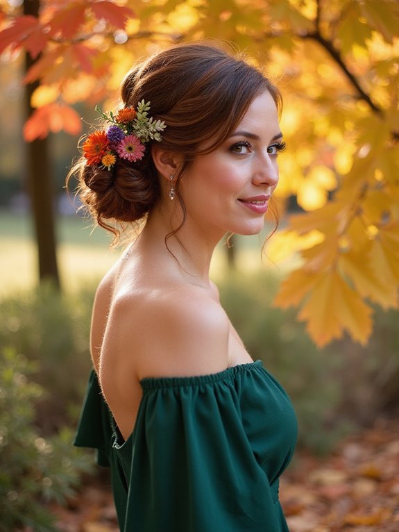 twisted low bun elegance