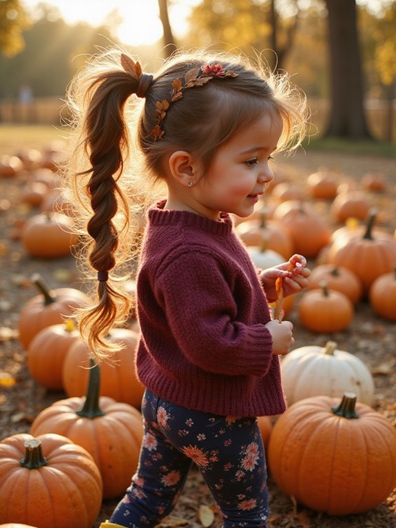twisted side ponytail charm