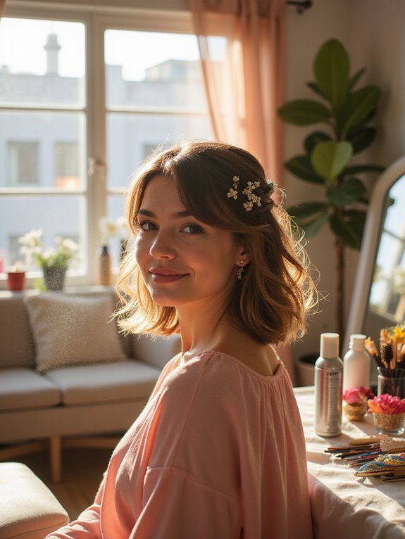 use hairspray for flexibility