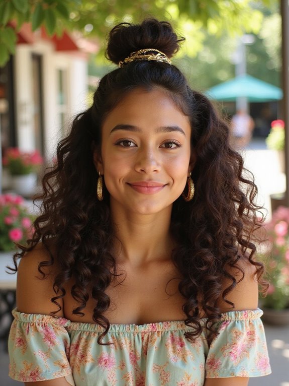 versatile half up hairstyle