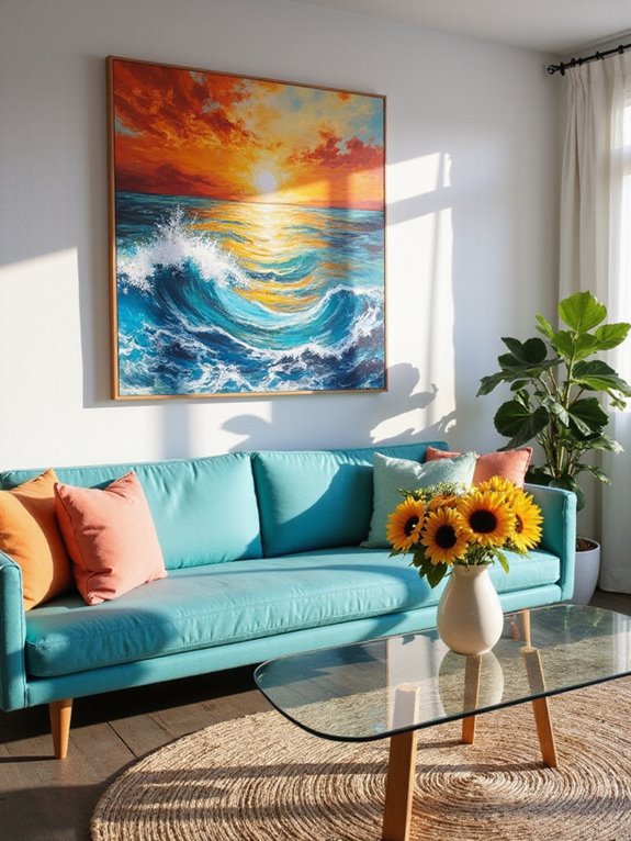 vibrant artwork energizes spaces