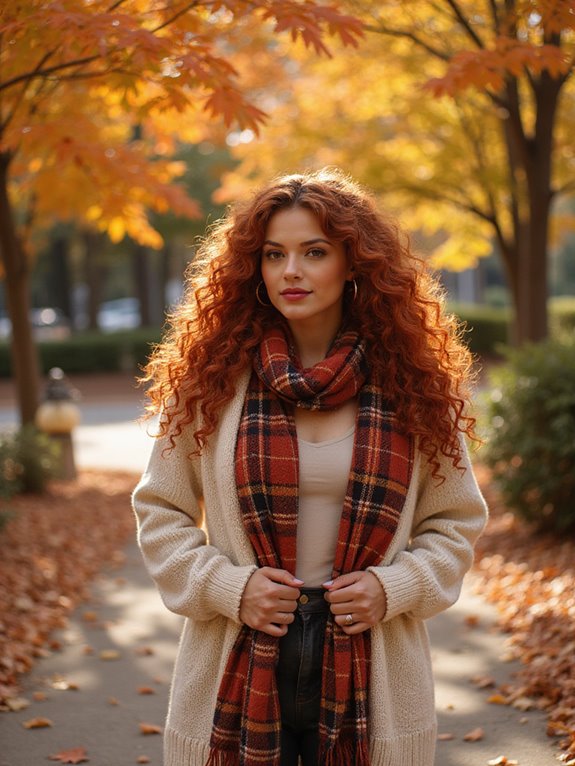 vivid auburn curly maintenance