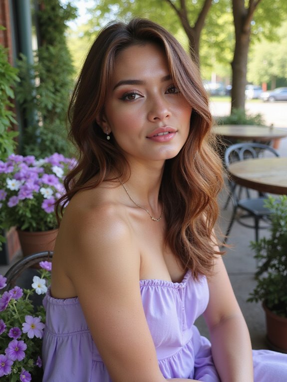 vibrant berry brown transformation