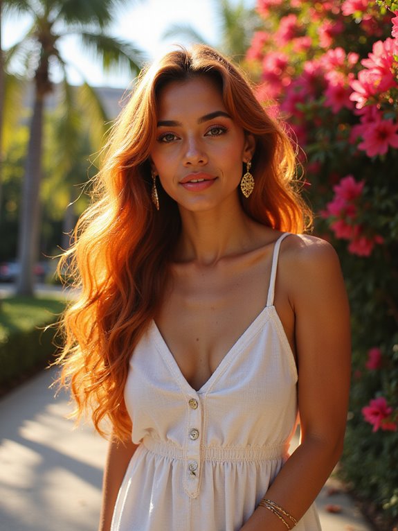 vibrant bohemian summer hair