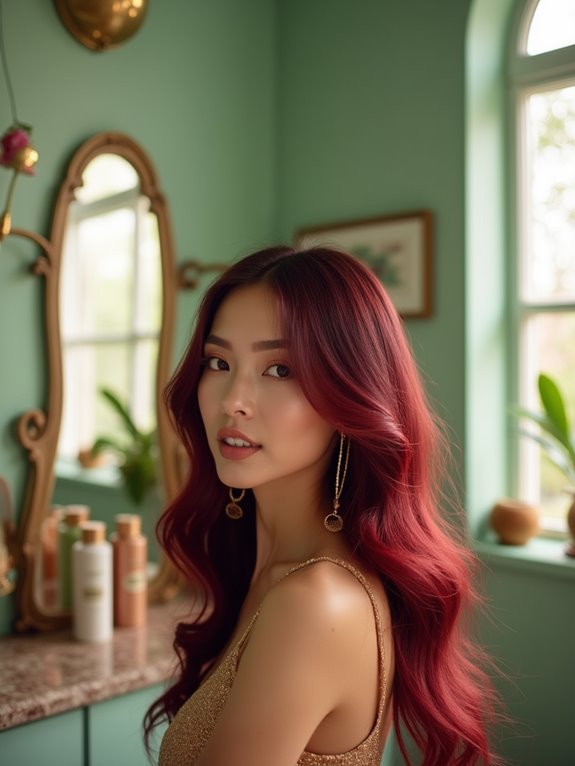 vibrant bold burgundy maintenance