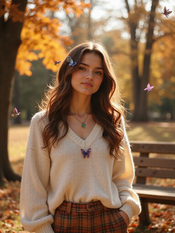 vibrant butterfly clip styles