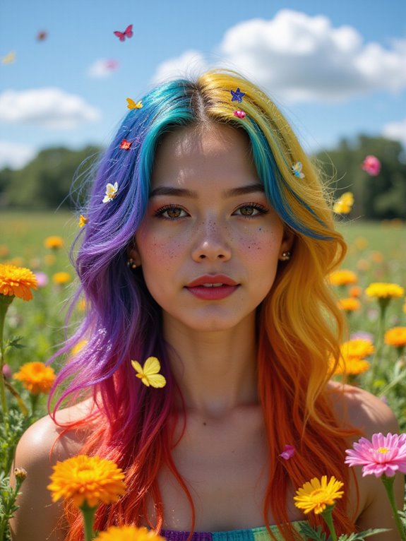 vibrant colorful hair maintenance