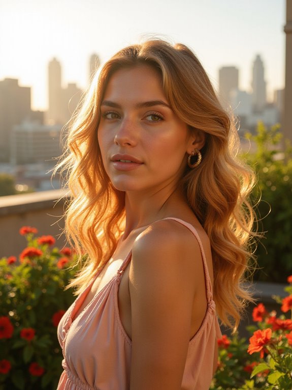 vibrant copper blonde color