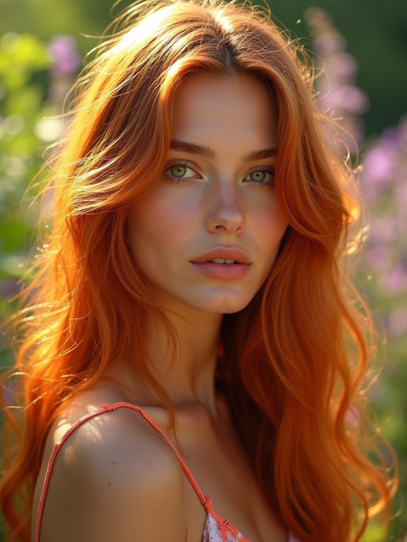 vibrant copper hair color