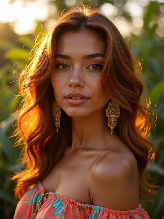 vibrant copper hair color