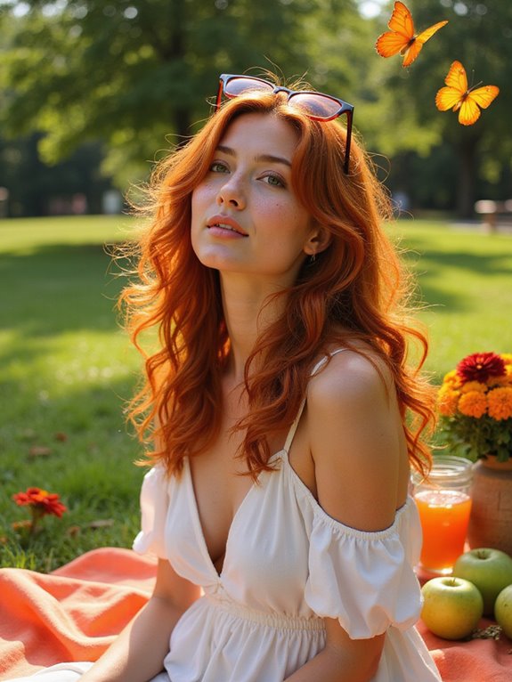 vibrant copper hair maintenance