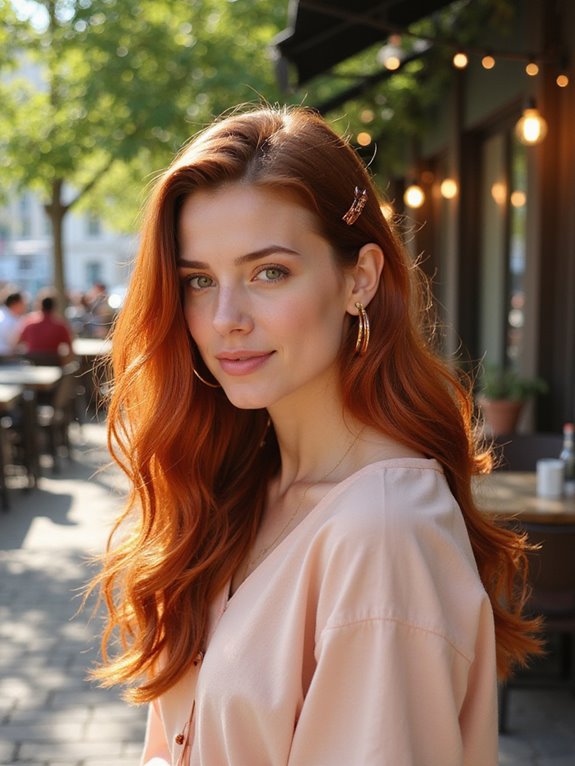 vibrant copper hair transformation