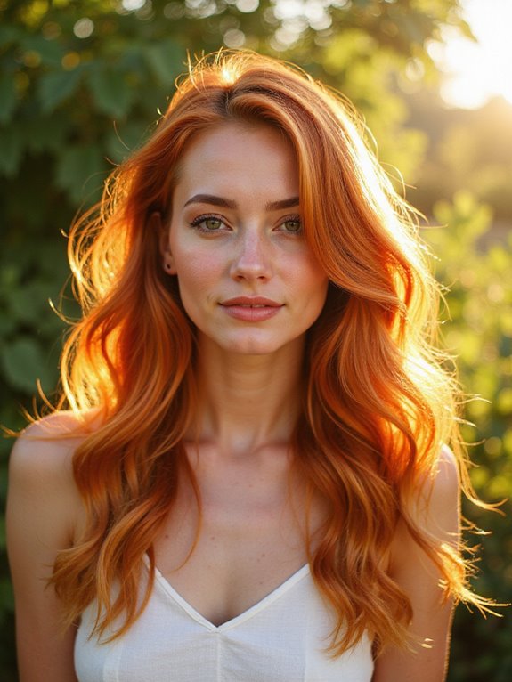 vibrant copper honey highlights
