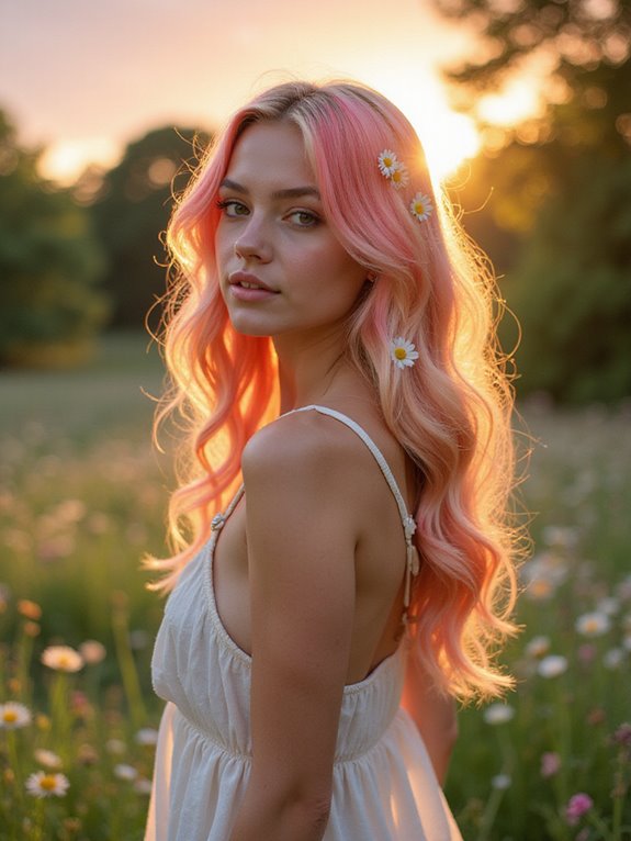 vibrant coral summer tones