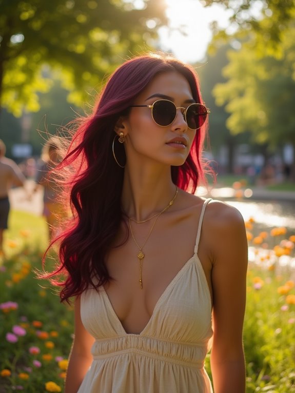 vibrant deep burgundy wigs