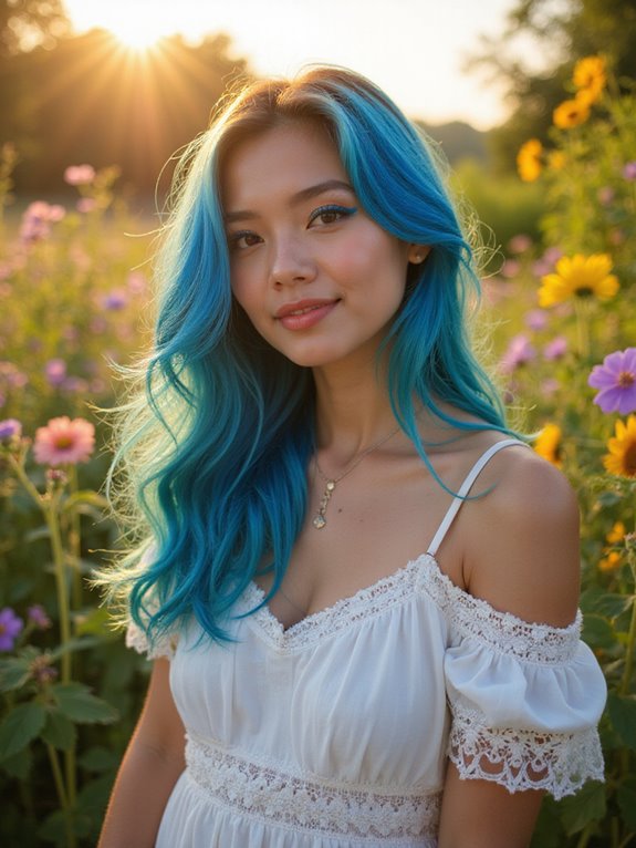 vibrant electric blue maintenance