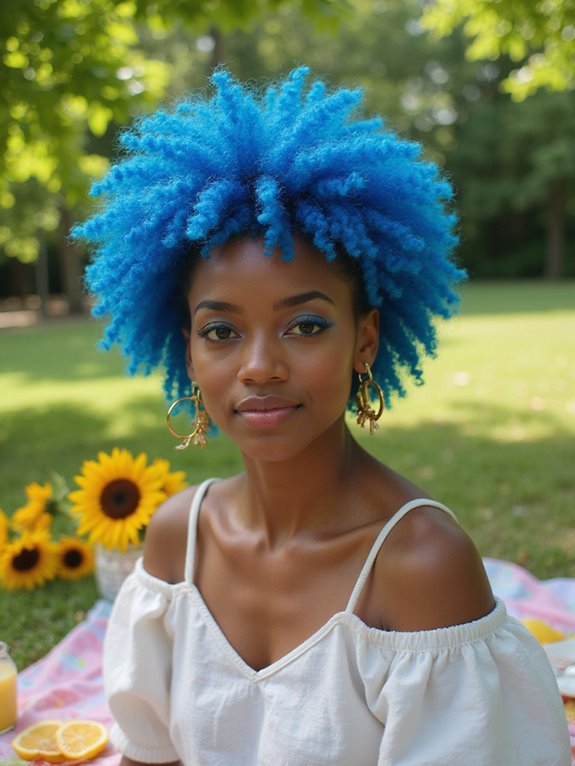 vibrant electric blue maintenance