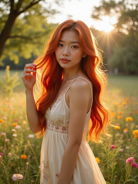 vibrant fiery red maintenance