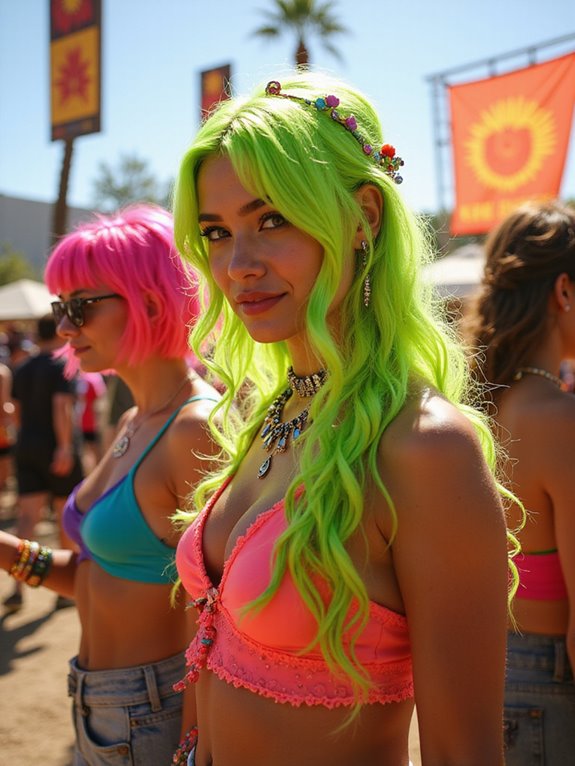 bright neon hair colors