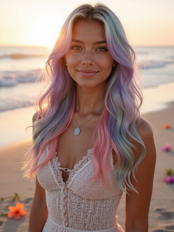 vibrant pastel hair colors