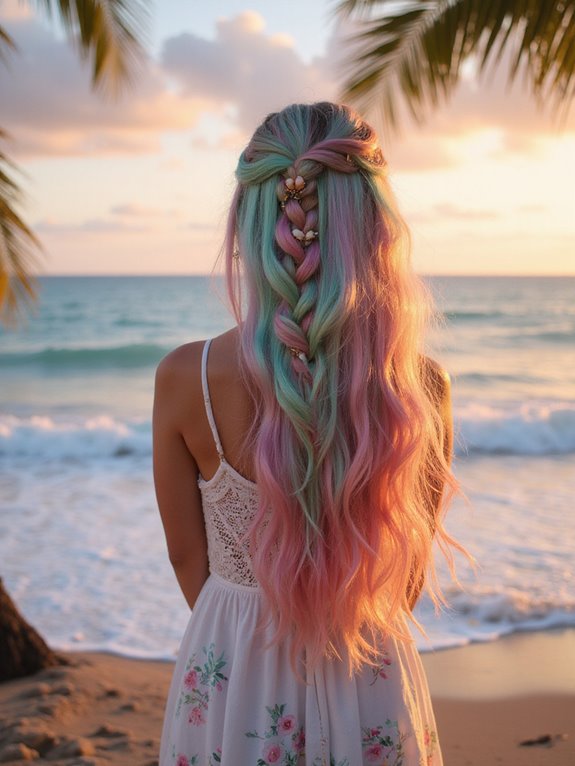 vibrant pastel hair styles