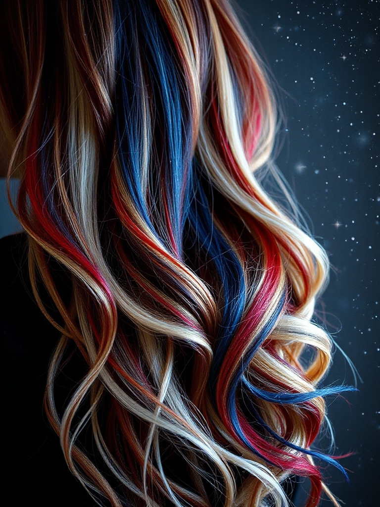 vibrant patriotic hair trends