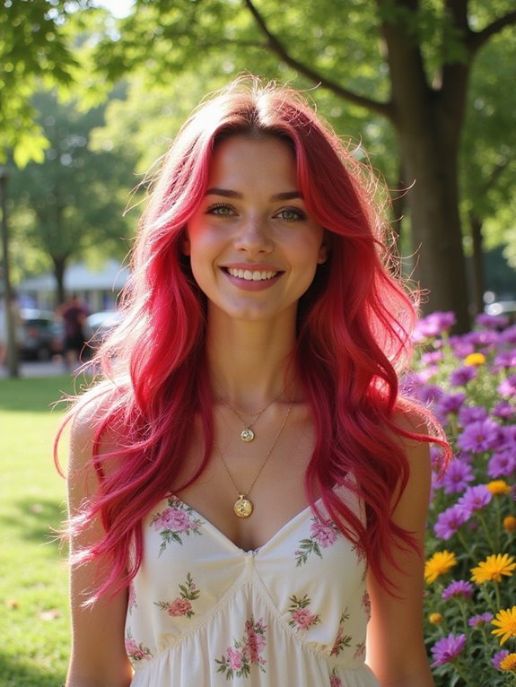 vibrant raspberry red makeover