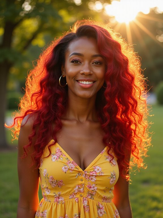 vibrant red hair maintenance