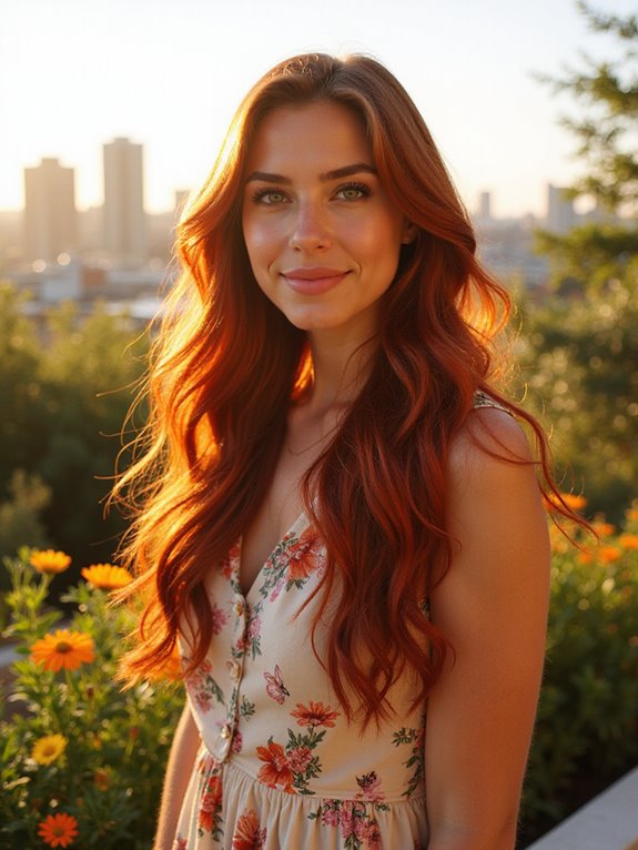 vibrant red hair transformation