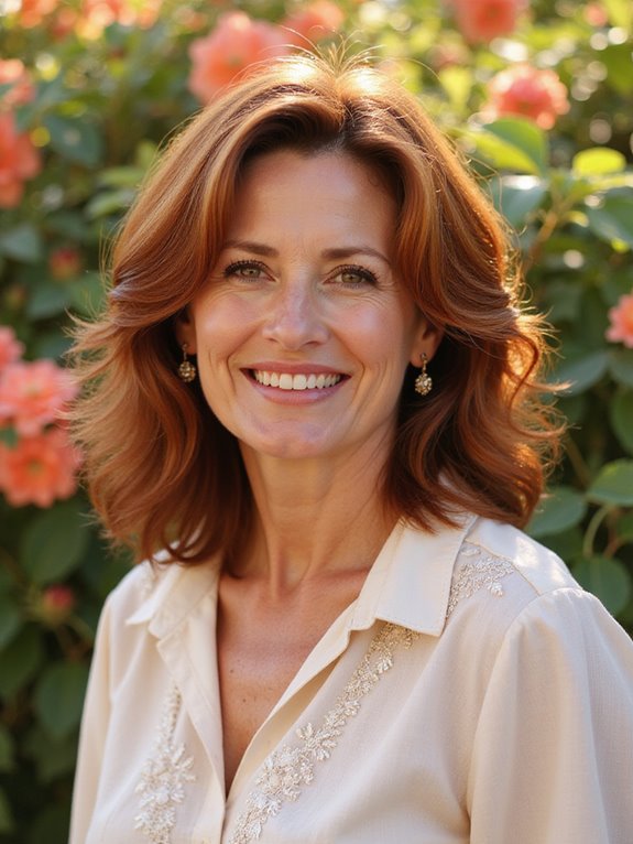 vibrant deep auburn hair