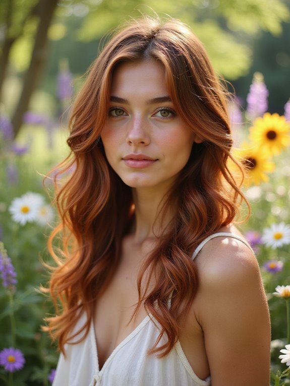 vibrant rich auburn shades