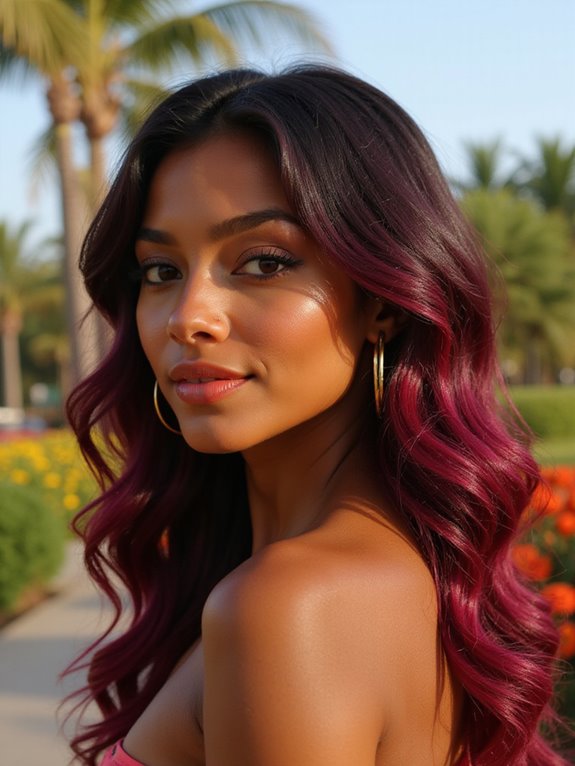 sumptuous burgundy care