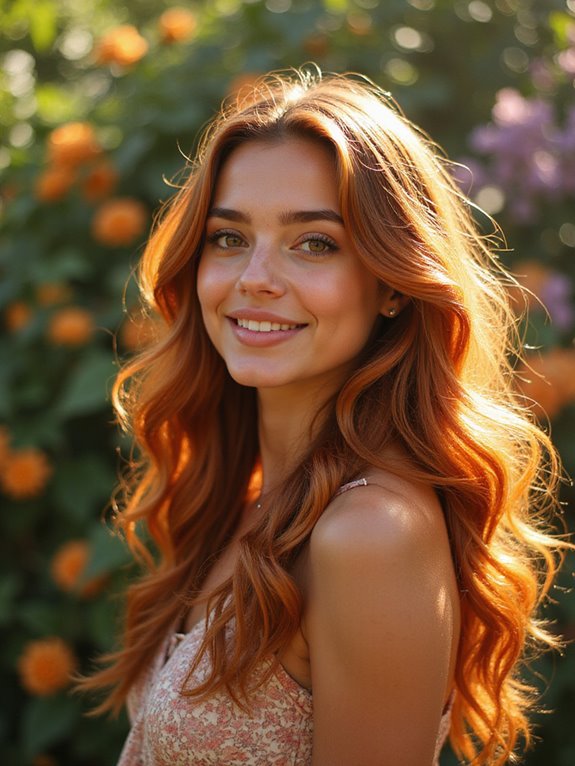 vibrant rich copper hair