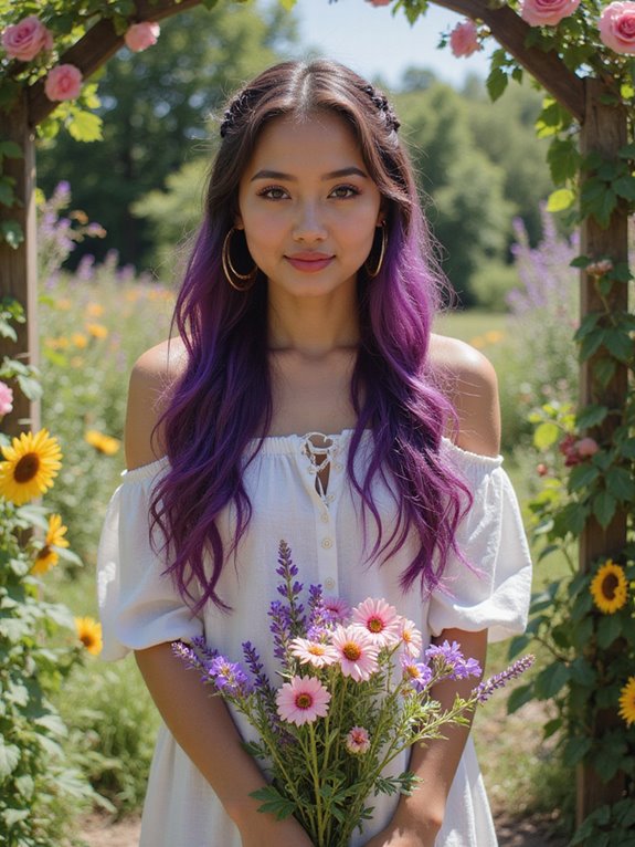 vibrant rich plum purple