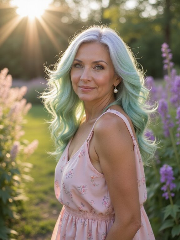 vibrant soft pastel hues