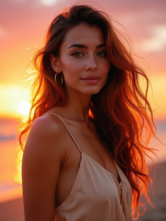 vibrant summer copper hair