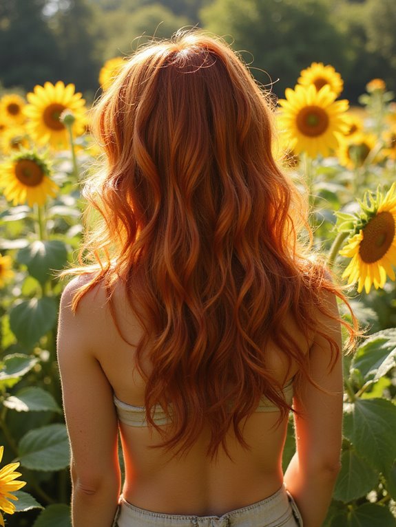 vibrant summer golden copper