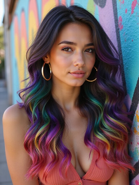 vibrant summer hair highlights