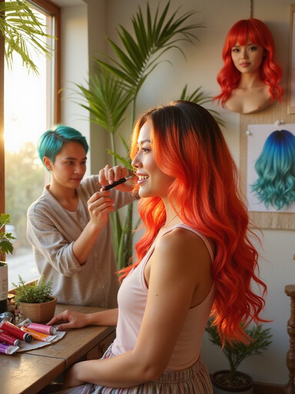 vibrant summer hair hues