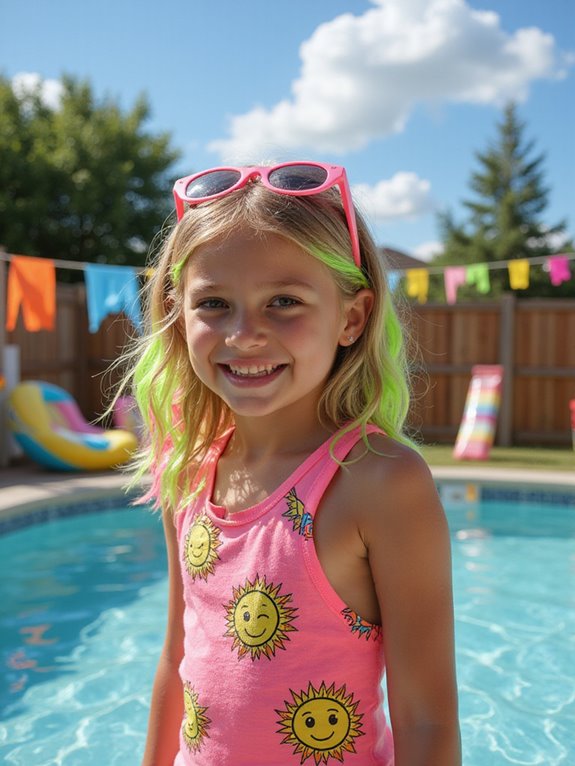 vibrant summer neon highlights