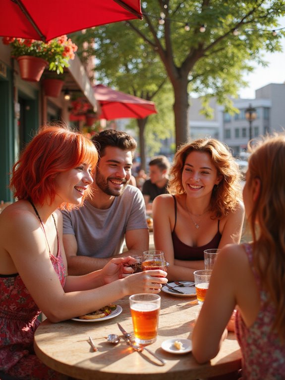 vibrant summer red hues