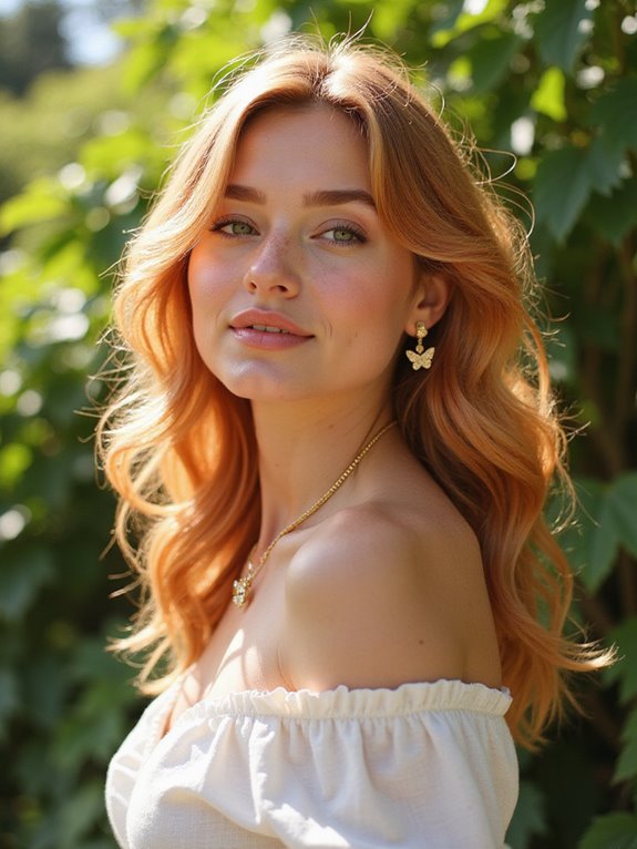 vibrant summer strawberry blonde
