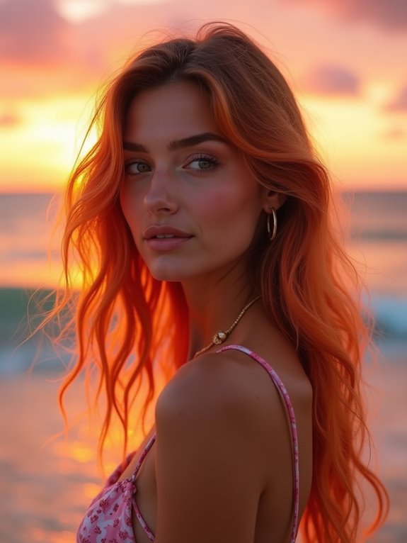 radiant sunset hair colors