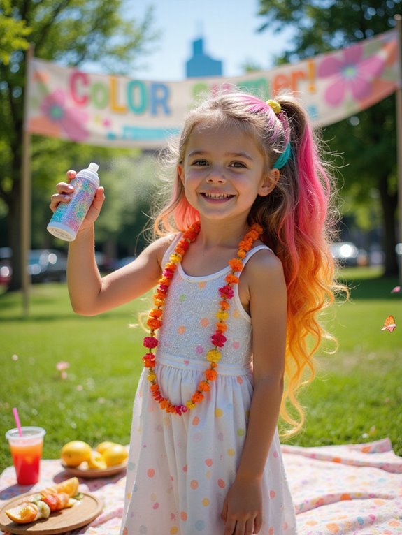 vibrant temporary hair sprays